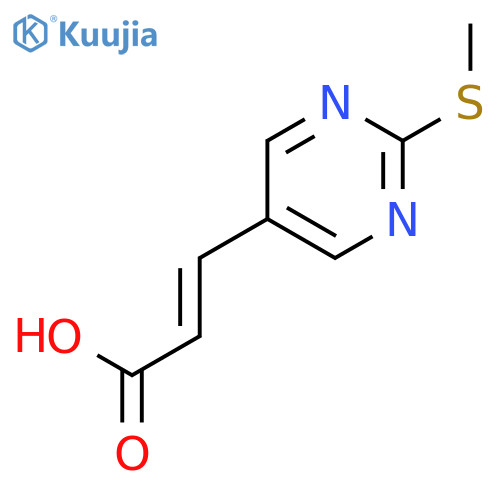 (2E)-3-2-(Methylthio)pyrimidin-5-ylacrylic Acid structure