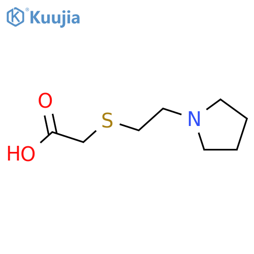 {2-(1-Pyrrolidinyl)ethylthio}acetic Acid structure