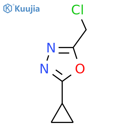 2-(Chloromethyl)-5-cyclopropyl-1,3,4-oxadiazole structure