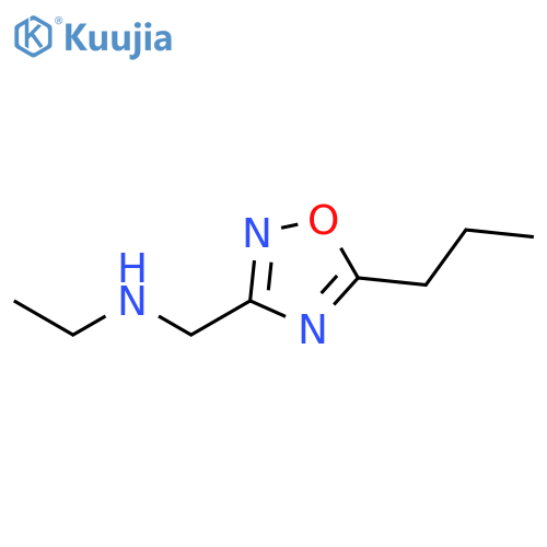 N-(5-propyl-1,2,4-oxadiazol-3-yl)methylethanamine structure