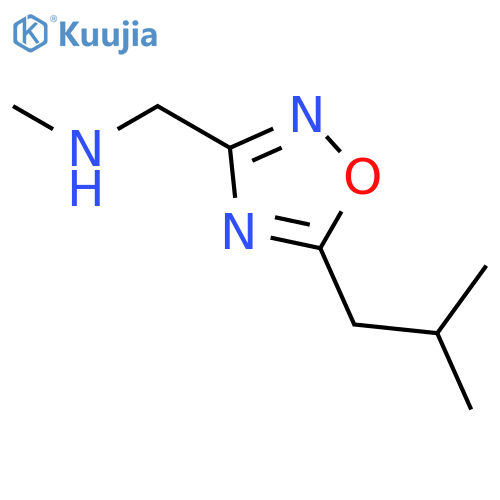 N-(5-Isobutyl-1,2,4-oxadiazol-3-yl)methyl-N-methylamine hydrochloride structure