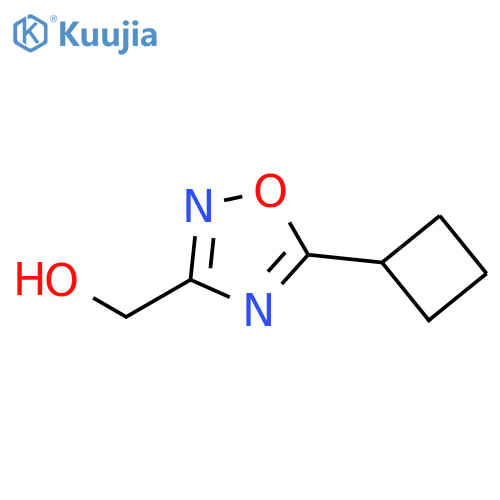(5-Cyclobutyl-1,2,4-oxadiazol-3-yl)methanol structure