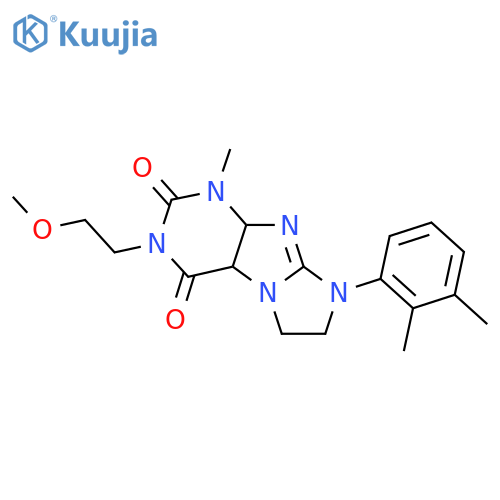 8-(2,3-dimethylphenyl)-3-(2-methoxyethyl)-1-methyl-1H,2H,3H,4H,6H,7H,8H-imidazo1,2-gpurine-2,4-dione structure
