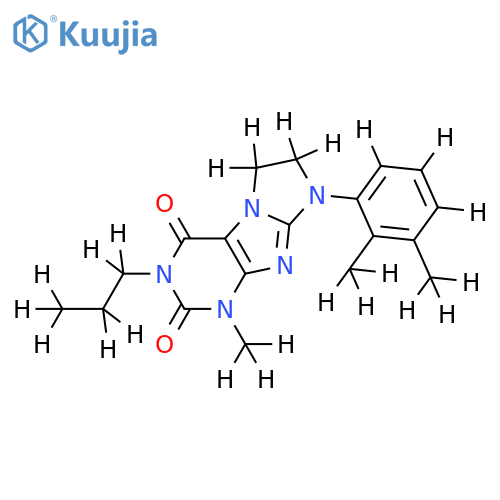 8-(2,3-dimethylphenyl)-1-methyl-3-propyl-1H,2H,3H,4H,6H,7H,8H-imidazo1,2-gpurine-2,4-dione structure