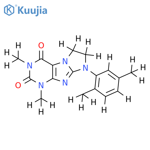 8-(2,5-dimethylphenyl)-1,3-dimethyl-1H,2H,3H,4H,6H,7H,8H-imidazo1,2-gpurine-2,4-dione structure