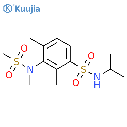 2,4-dimethyl-3-(N-methylmethanesulfonamido)-N-(propan-2-yl)benzene-1-sulfonamide structure