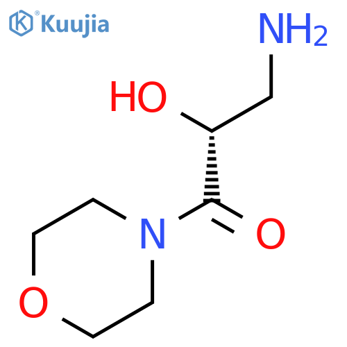1-Propanone, 3-amino-2-hydroxy-1-(4-morpholinyl)-, (2R)- structure