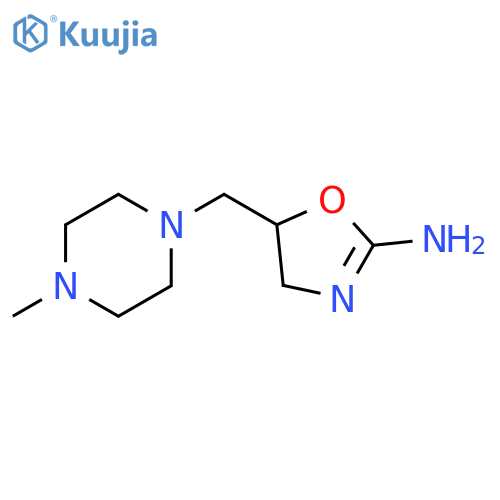 4,5-dihydro-5-[(4-methyl-1-piperazinyl)methyl]-2-Oxazolamine structure