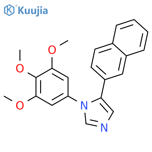 1H-Imidazole, 5-(2-naphthalenyl)-1-(3,4,5-trimethoxyphenyl)- structure