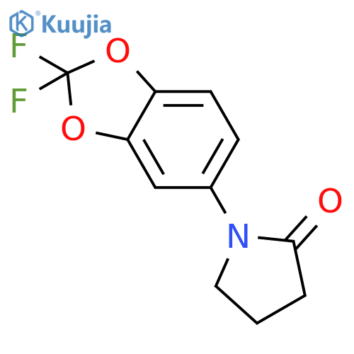 2-Pyrrolidinone, 1-(2,2-difluoro-1,3-benzodioxol-5-yl)- structure
