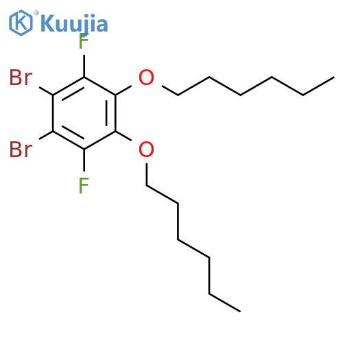 Benzene, 1,2-dibromo-3,6-difluoro-4,5-bis(hexyloxy)- structure