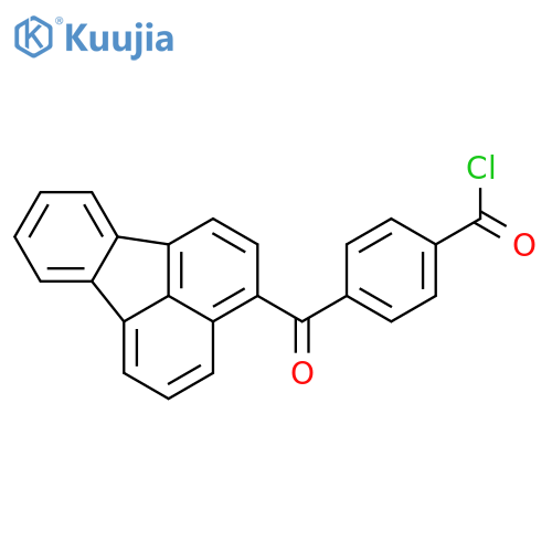 Benzoyl chloride, 4-(3-fluoranthenylcarbonyl)- structure