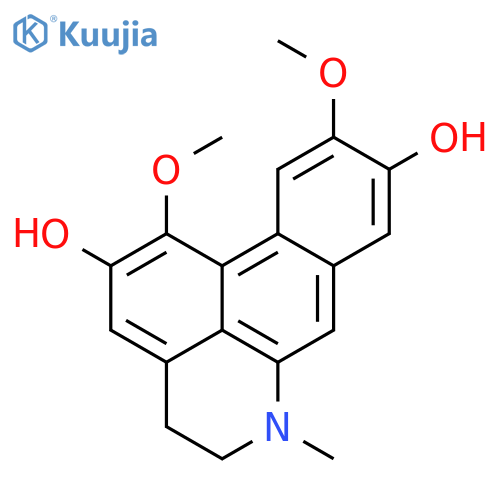 1,10-dimethoxy-6-methyl-5,6-dihydro-4H-dibenzo[de,g]quinoline-2,9-diol structure