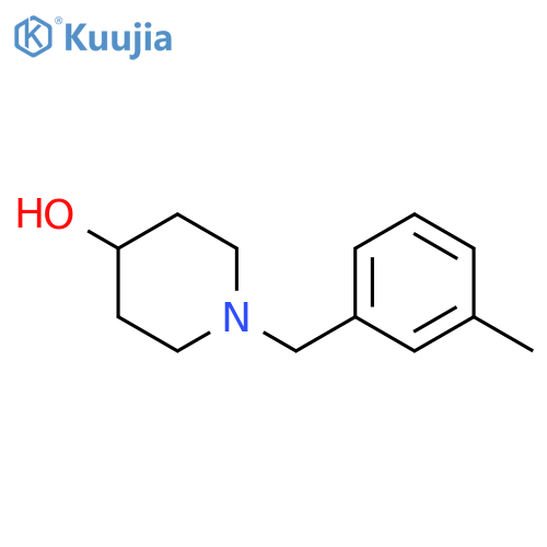4-Piperidinol, 1-[(3-methylphenyl)methyl]- structure