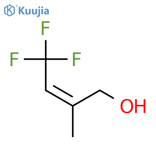 2-Buten-1-ol, 4,4,4-trifluoro-2-methyl-, (Z)- structure