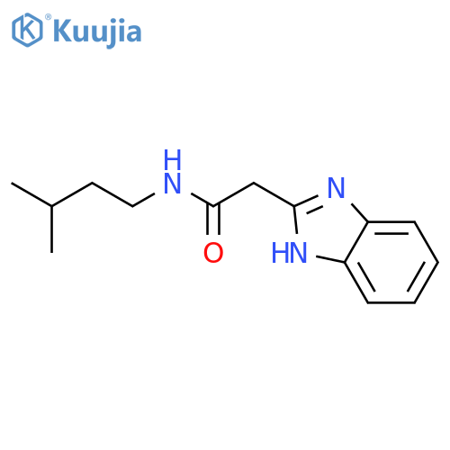 1H-Benzimidazole-2-acetamide, N-(3-methylbutyl)- structure