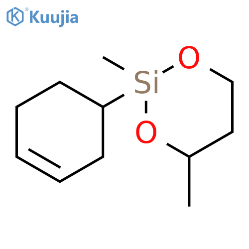 1,3-DIOXA-2-SILACYCLOHEXANE, 2-(3-CYCLOHEXEN-1-YL)-2,4-DIMETHYL- structure