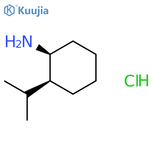 CYCLOHEXANAMINE, 2-(1-METHYLETHYL)-, HYDROCHLORIDE, (1S-CIS)- structure