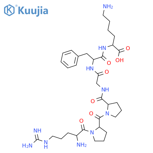 L-Lysine, L-arginyl-L-prolyl-L-prolylglycyl-L-phenylalanyl- structure