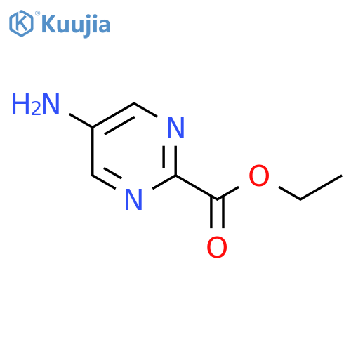 5-Amino-pyrimidine-2-carboxylic acid ethyl ester structure