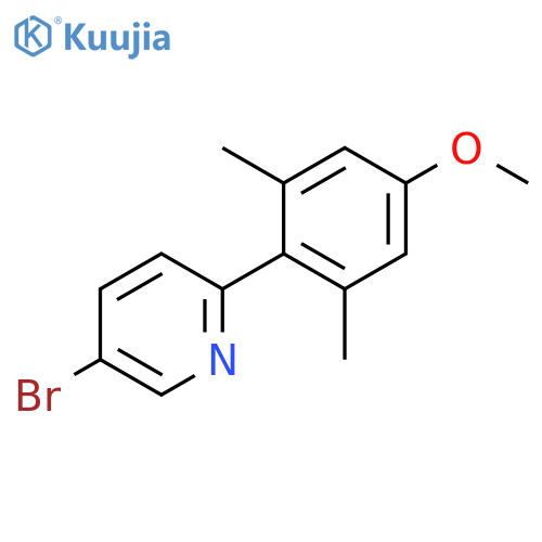PYRIDINE, 5-BROMO-2-(4-METHOXY-2,6-DIMETHYLPHENYL)- structure