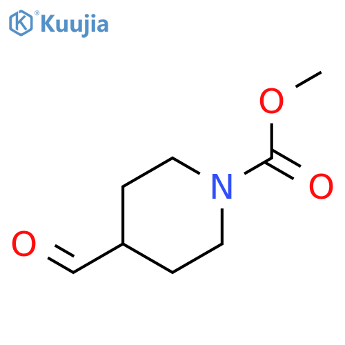 methyl 4-formylpiperidine-1-carboxylate structure