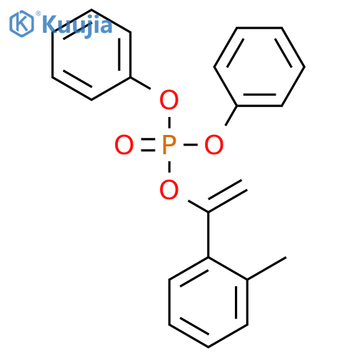 Phosphoric acid, 1-(2-methylphenyl)ethenyl diphenyl ester structure