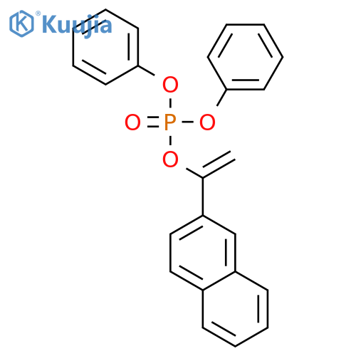 Phosphoric acid, 1-(2-naphthalenyl)ethenyl diphenyl ester structure