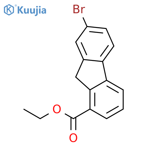 9H-Fluorene-1-carboxylic acid, 7-bromo-, ethyl ester structure