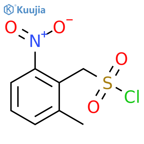 (2-methyl-6-nitrophenyl)methanesulfonyl chloride structure
