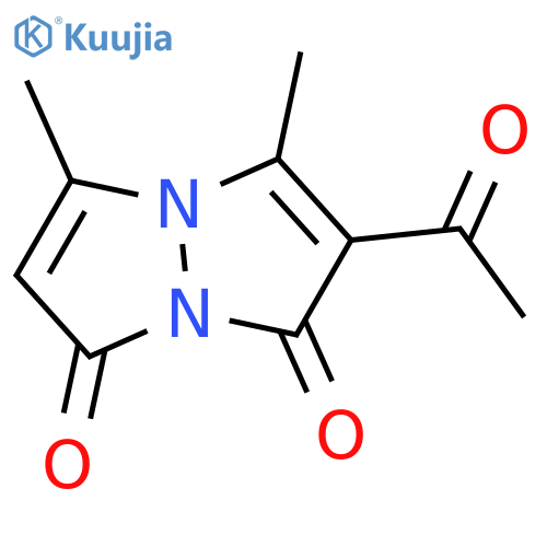 1H,7H-Pyrazolo[1,2-a]pyrazole-1,7-dione, 2-acetyl-3,5-dimethyl- structure