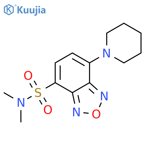 2,1,3-Benzoxadiazole-4-sulfonamide, N,N-dimethyl-7-(1-piperidinyl)- structure