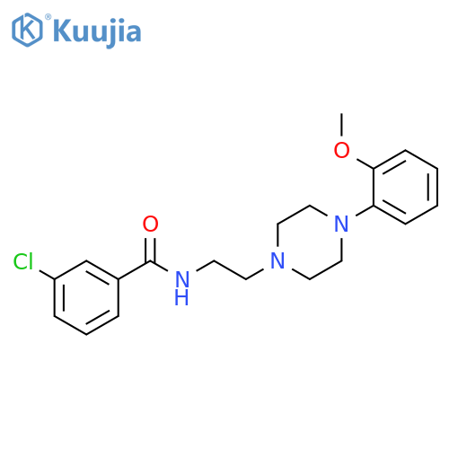 Benzamide, 3-chloro-N-[2-[4-(2-methoxyphenyl)-1-piperazinyl]ethyl]- structure