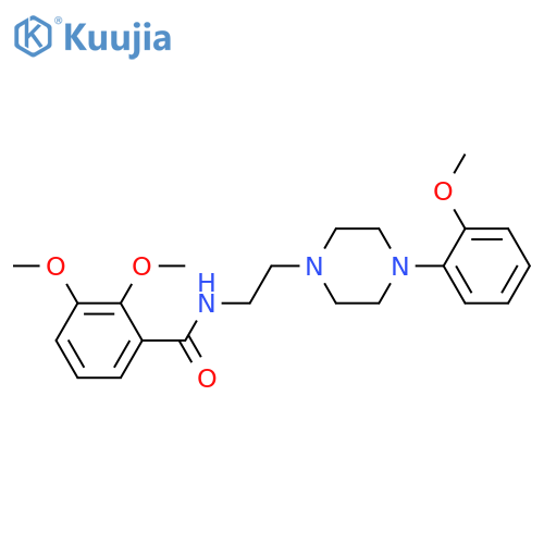 2,3-dimethoxy-N-{2-4-(2-methoxyphenyl)piperazin-1-ylethyl}benzamide structure