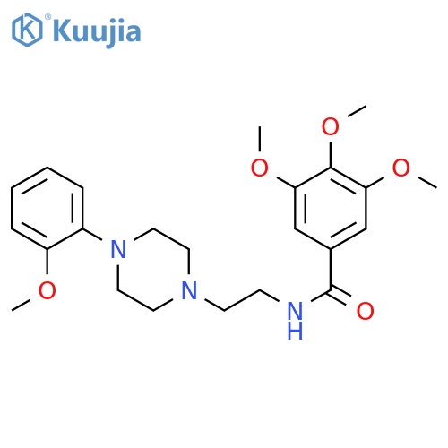 3,4,5-trimethoxy-N-{2-4-(2-methoxyphenyl)piperazin-1-ylethyl}benzamide structure