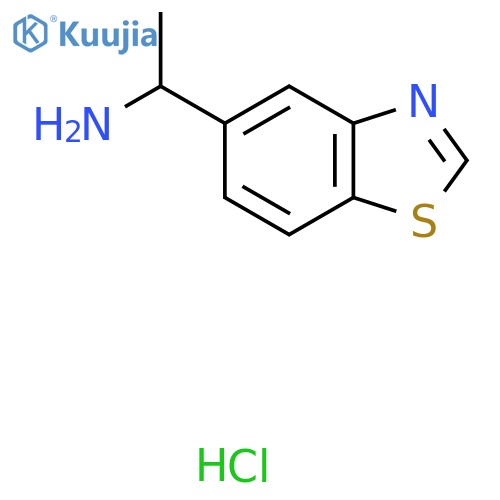 1-(Benzo[d]thiazol-5-yl)ethanamine hydrochloride structure