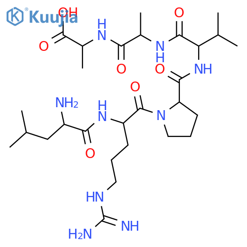 L-Alanine, L-leucyl-L-arginyl-L-prolyl-L-valyl-L-alanyl- structure