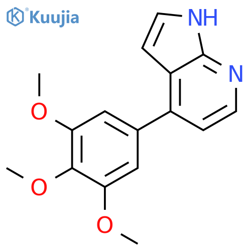1H-Pyrrolo[2,3-b]pyridine, 4-(3,4,5-trimethoxyphenyl)- structure