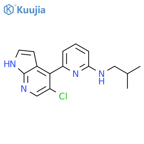 2-Pyridinamine,6-(5-chloro-1H-pyrrolo[2,3-b]pyridin-4-yl)-N-(2-methylpropyl)- structure