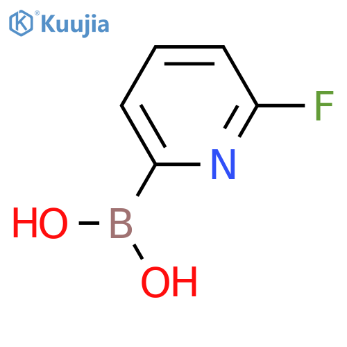 6-fluoropyridin-2-ylboronic acid structure