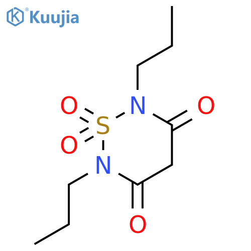 2H-1,2,6-Thiadiazine-3,5(4H,6H)-dione, 2,6-dipropyl-, 1,1-dioxide structure
