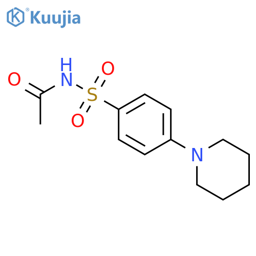 Acetamide, N-[[4-(1-piperidinyl)phenyl]sulfonyl]- structure