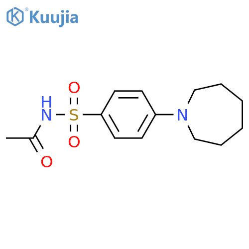 Acetamide, N-[[4-(hexahydro-1H-azepin-1-yl)phenyl]sulfonyl]- structure
