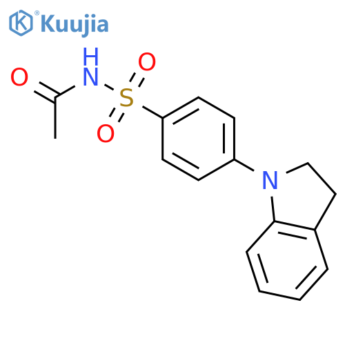 Acetamide, N-[[4-(2,3-dihydro-1H-indol-1-yl)phenyl]sulfonyl]- structure