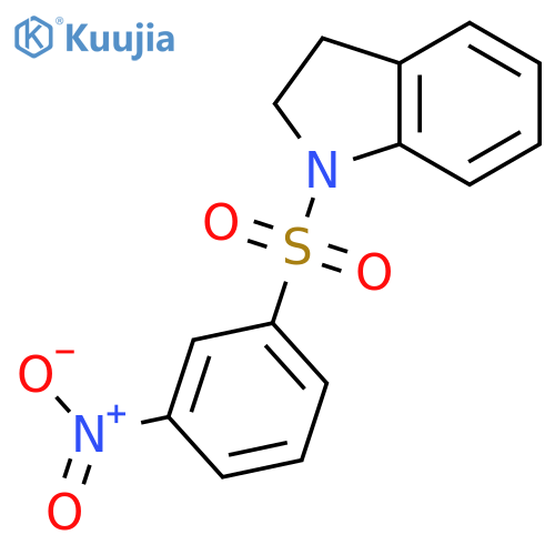 1H-Indole, 2,3-dihydro-1-[(3-nitrophenyl)sulfonyl]- structure