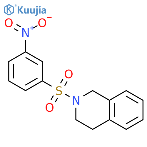 Isoquinoline, 1,2,3,4-tetrahydro-2-[(3-nitrophenyl)sulfonyl]- structure