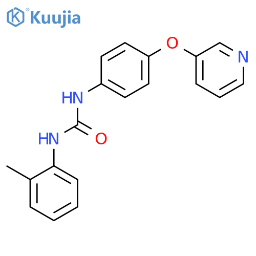 Urea, N-(2-methylphenyl)-N'-[4-(3-pyridinyloxy)phenyl]- structure