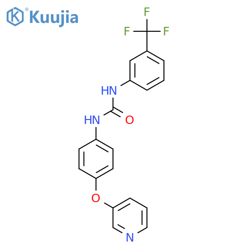 Urea, N-[4-(3-pyridinyloxy)phenyl]-N'-[3-(trifluoromethyl)phenyl]- structure