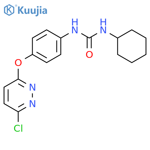 Urea, N-[4-[(6-chloro-3-pyridazinyl)oxy]phenyl]-N'-cyclohexyl- structure