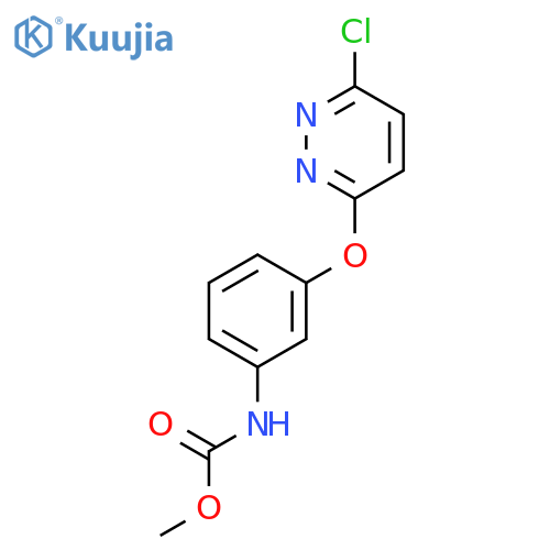 CARBAMIC ACID, [3-[(6-CHLORO-3-PYRIDAZINYL)OXY]PHENYL]-, METHYL ESTER structure